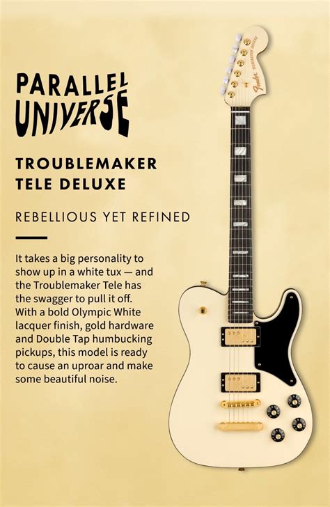Fender Telecaster — Parallel Universe Troublemaker Tele Deluxe