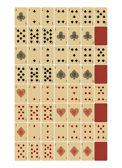 14 Best Deck Of Playing Cards Printable Pdf For Free At Printablee