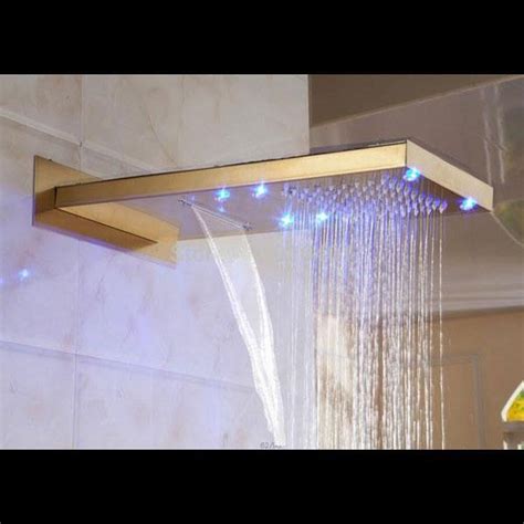 Rain Waterfall Shower Set System 22 X 9 With Led Armida