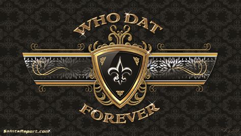 Who Dat Forever New Orleans Saints Logo New Orleans Saints Who Dat