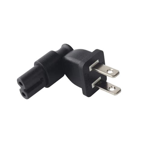 LBSC AC Plug Power Adaptador 2 Prong Right Angle Plug Adapter In