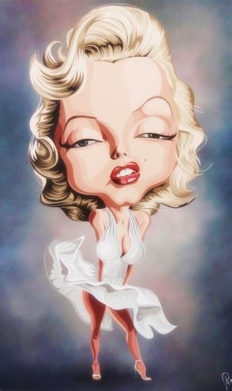 Caricatures Of Famous People Marilyn Monroe Caricature Caricatures
