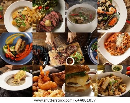 The history of the emergence of american dishes, the most delicious american food. Foods Different Countries Western Eastern Dishes Stock ...