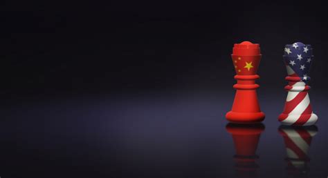 King Chess China Vs King Chess America Premium Photo