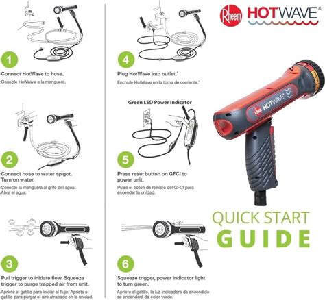 Rheem Hotwave Multipurpose Heated Hose Nozzle Sprayer Htw Ebay