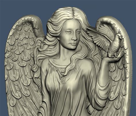 3d Stl Model For Cnc 12 Angel Etsy