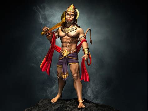 Hanuman is a hindu god and divine vanara companion of the god rama. Hanuman HD Wallpapers - Wallpaper Cave