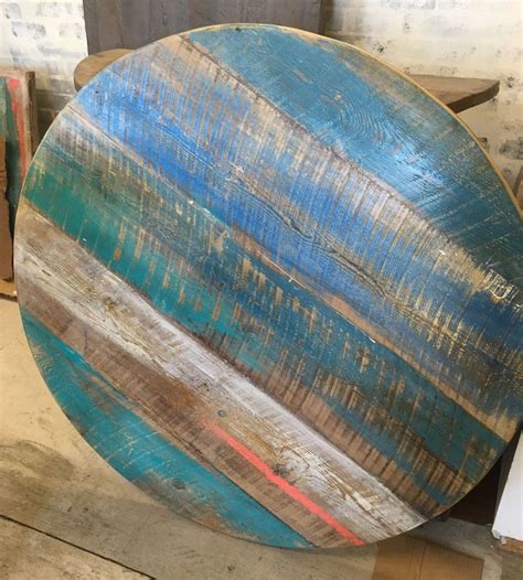 99 $85.99 $85.99 $59.99 shipping Reclaimed wood table, distressed painted,colorful, round ...