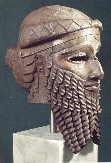 Bronze Head Of The Akkadian Ruler Sargon Ca 2334 2279 BC Mesopotamia