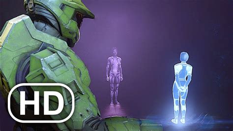 Awkward Master Chief And New Cortana Meet Old Cortana Scene Halo
