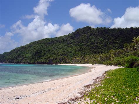 Tropical Deserted Beach On Guam Image Free Stock Photo Public