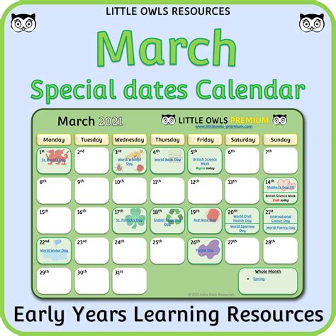 Eyfs Special Datesfestivals And Celebrationsawareness Dates Calendar