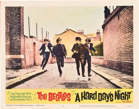 Lobby Cards And Ephemera From The Beatles Film A Hard Days Night