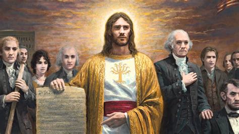 Symbolism Of Jesus Christ In One Nation Under God Jon Mcnaughton
