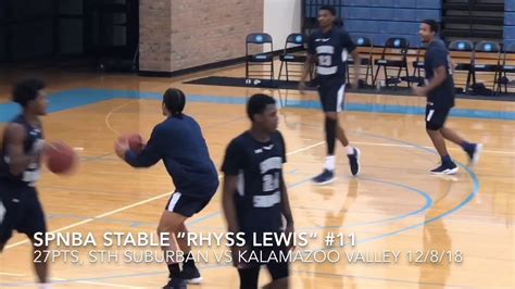 Spnba Stable Rhyss Lewis Sth Suburban Vs Kalamazoo Valley Youtube