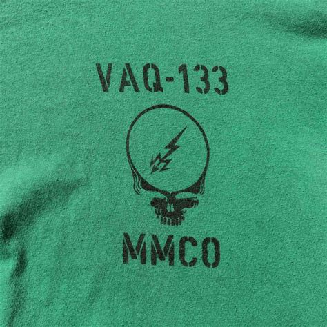 Post Junk 90s～ Us Navy Vaq 133 Flight Deck Crew Shirt About Xxl