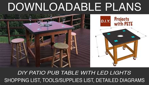 It will look great in your kitchen — and a variety of other rooms. How to Make a Concrete Pub Table - DIY Projects With Pete