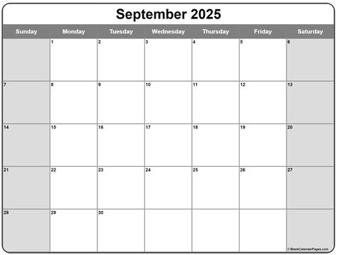 September 2025 Calendar Free Printable Calendar