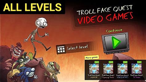 Troll Face Quest Video Games All Levels Gameplay Walkthrough Youtube