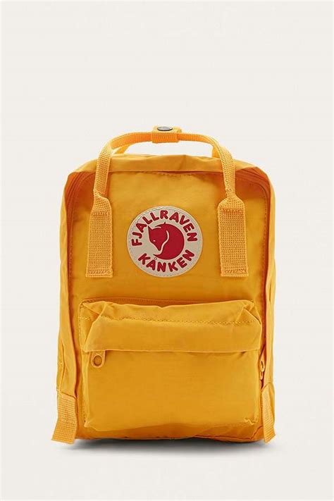 Fjallraven Kanken Warm Yellow Mini Backpack Urban Outfitters Uk