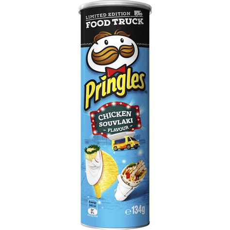 Pringles Chicken Souvlaki Flavour Potato Chips 134g Woolworths