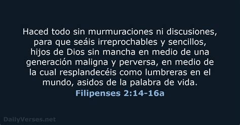 Filipenses 214 16a Versículo De La Biblia Rvr95