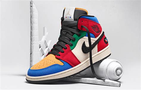 Will be available 11.9.19 on shiekh.com at 7am pst and in stores. Blue The Great Nike Air Jordan 1 Mid Fearless Multi CU2805 ...