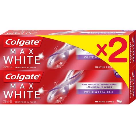 Colgate Max White White And Protect Duo 2 X 75 Ml £375