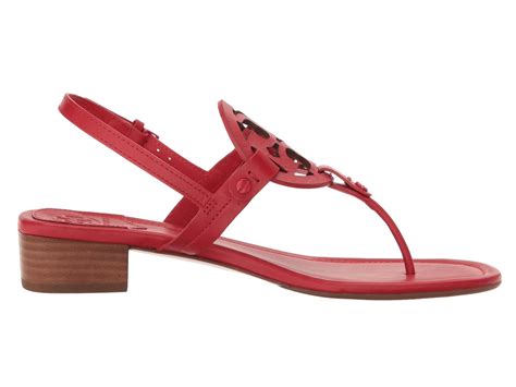 Tory Burch Leather Miller 30mm Sandal In Red Lyst