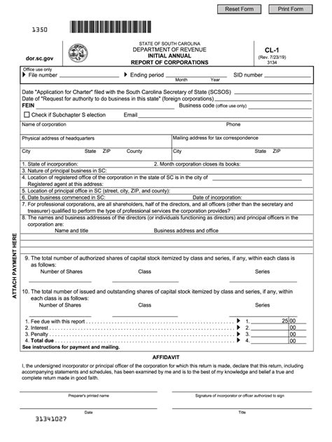 South Carolina Fillable Tax Forms Printable Forms Free Online