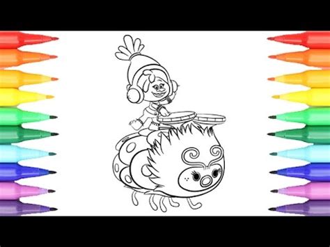 Step by step drawing tutorial on how to draw dj suki from trolls. Coloring Pages Dreamworks TROLLS DJ SUKI Coloring Book ...