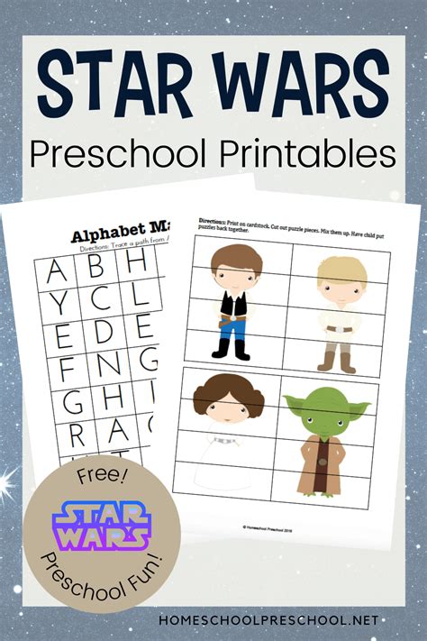 Free Printable Star Wars Preschool Learning Pack