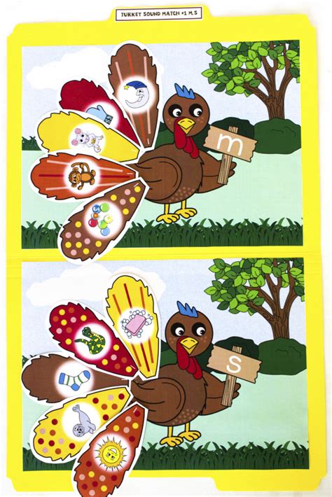Thanksgiving Turkey Themed File Folder Activities Make Take And Teach