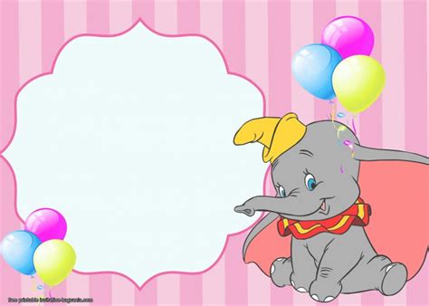 dumbo birthday invitation templates bagvania