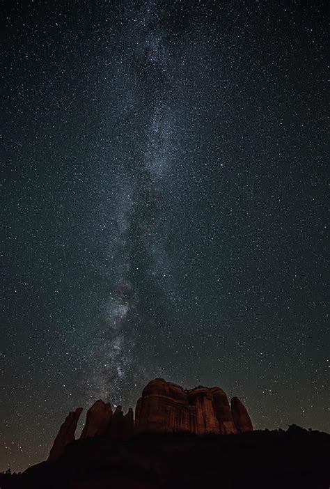 Milky Way Over Cathedral Rock By Adam Schmid