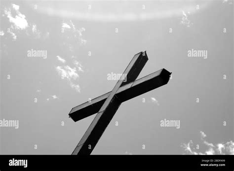 Cross Against The Sky Stock Photo Alamy