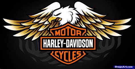 What's the easiest way to draw a motorcycle? free harley davidson logos | how to draw harley-davidson ...
