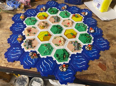 Settlers Of Catan Multi Color 3d Printed Etsy