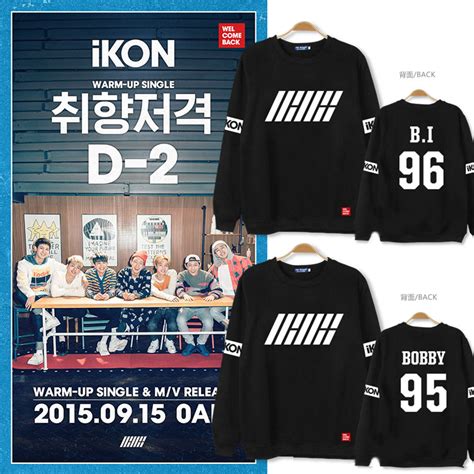 Love scenario and my type were both extremely successful songs, topping the charts and showing the diversity of ikon's music. 2015 YG IKON 915 WELCOME BACK Hoodie korean fashion style ...
