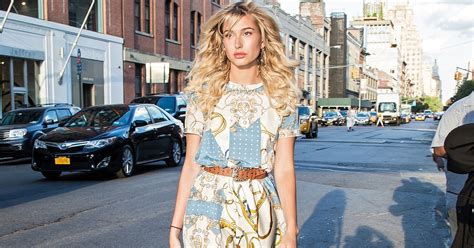 hailey baldwin s outfit at coach summer party 2016 popsugar fashion