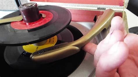 Voice Of Music Record Player Playing Stack Of 45s Youtube