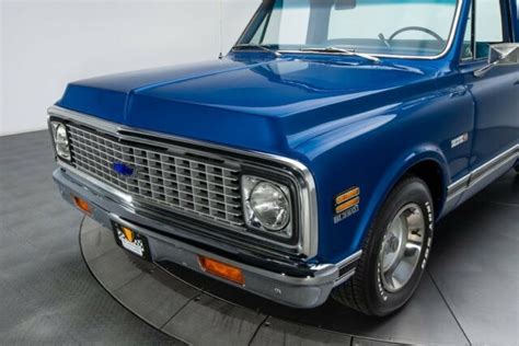 1972 Chevrolet C10 Pickup Truck Metallic Blue Pickup Truck 350 V8 3