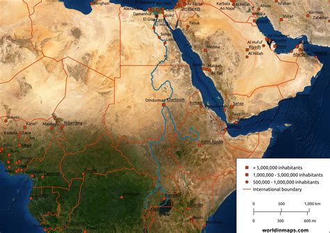 Nile River Satellite Map 2048x1448 