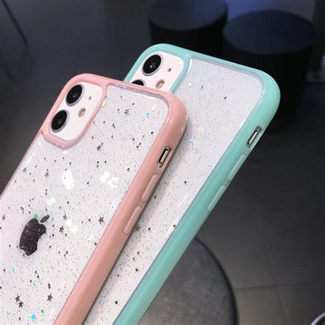 Ergonomic, stylish, lightweight, protective case cover collection for iphone 11 pro max. STAR GLITTER Case For iPhone 11 Pro Max 7 8 XR X XS Clear ...