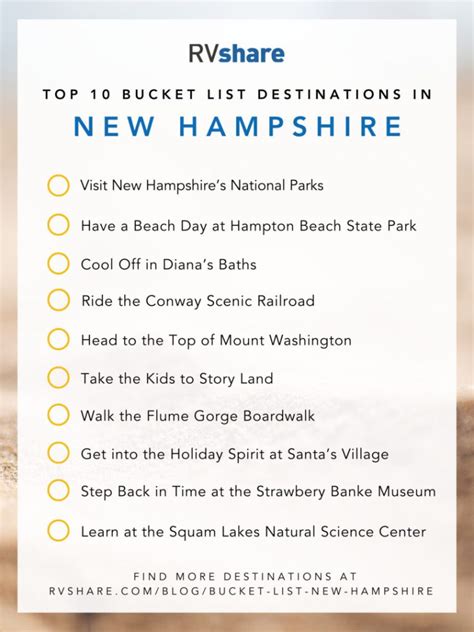 The Top 26 Bucket List Destinations In New Hampshire Rvshare