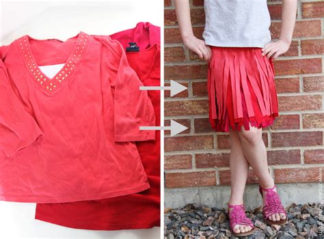 Ombre Fringe Skirt Made From Old Tshirts Make It And Love It