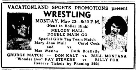 Pin On Wrestling Mae Weston 1937 1974