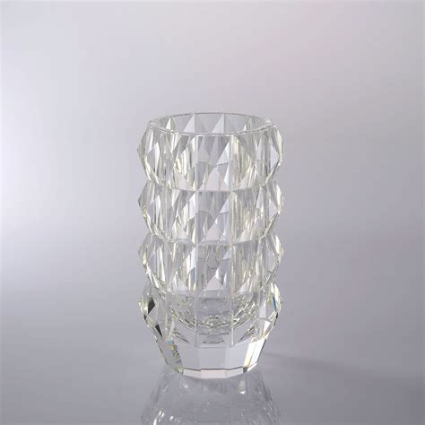 Fa 1051l Cl High Quality Handmade Nordic Decor Big Vase Clear Crystal