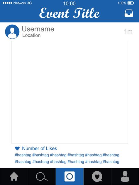 Editable Instagram Frame Template