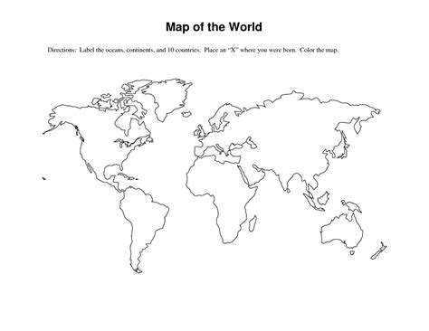World Map Ks2 Best Of Printable World  | World map printable, Blank world map, World map tattoos